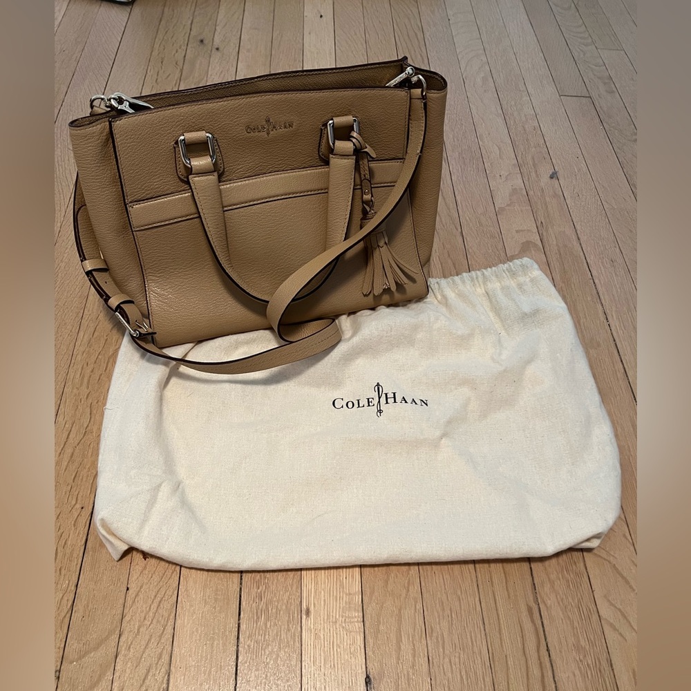 Cole Haan leather satchel bag